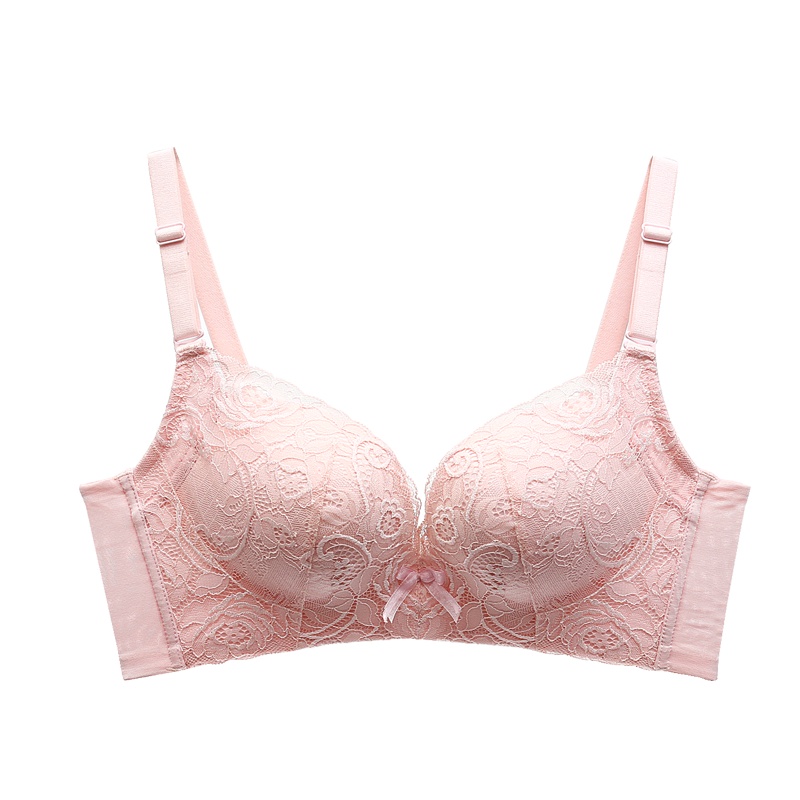 都市丽人深V聚拢蕾丝绣面U型美背厚款调整型女士文胸胸罩内衣2B8403