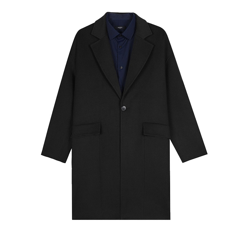 诺帝卡/NAUTICA TAILORED秋冬新品男士羊毛中长款大衣保暖外套