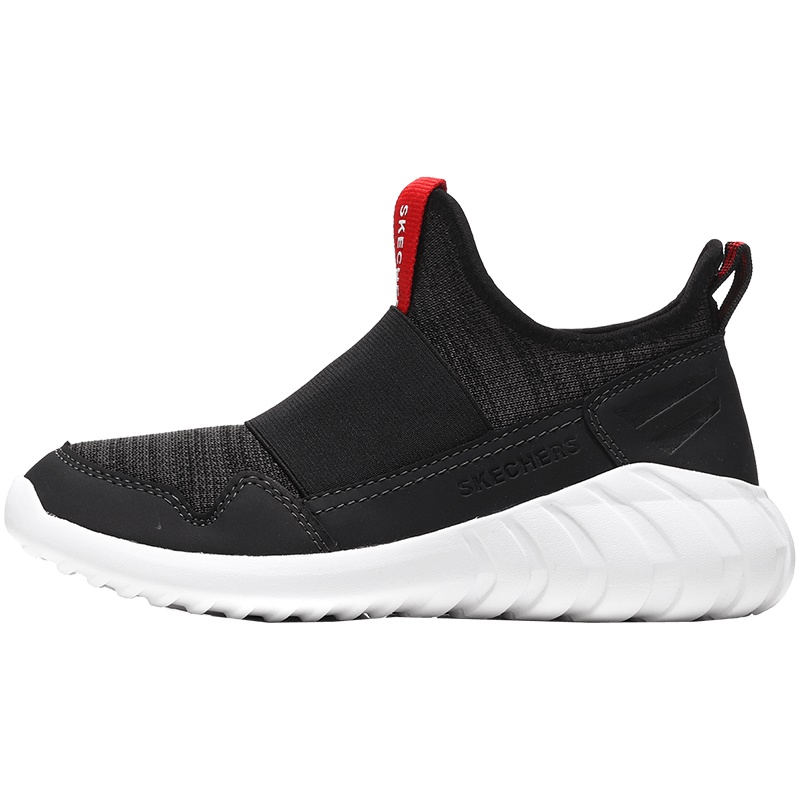 Skechers斯凯奇童鞋休闲鞋一脚套时尚男大童运动鞋 97691L 97691L/BLK黑色