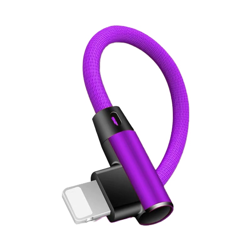 iphone6s苹果弯头数据线7plus 8手机x游戏充电线5快充加长3米ipad （1条装） 1米-黑色【苹果】