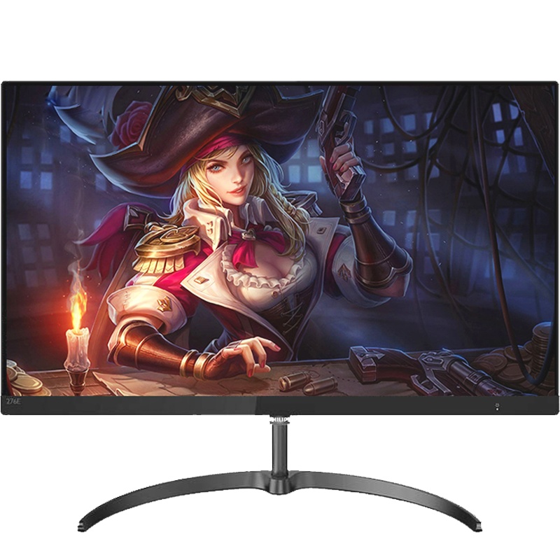 飞利浦(PHILIPS)窄边框IPS显示器台式高清液晶电脑27英寸显示屏 276E8QSB2黑色
