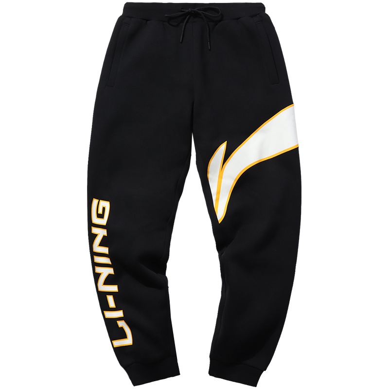 李宁运动时尚系列男子收口卫裤AKLP843-2