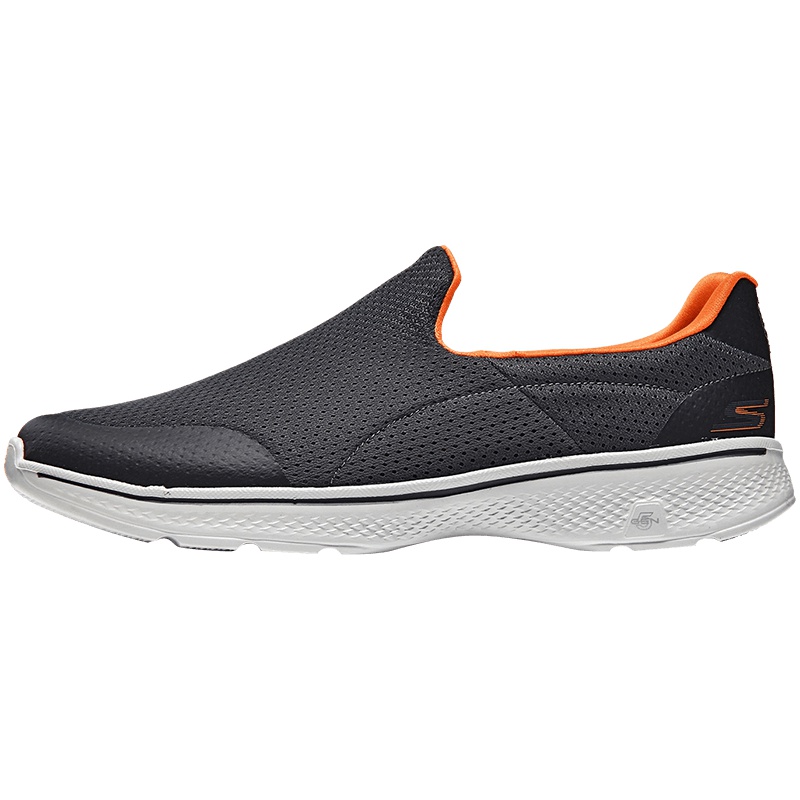 【自营】Skechers斯凯奇男健步鞋Go Walk 4一脚套透气运动鞋54152 灰色