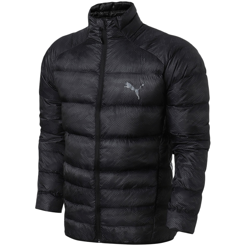 PUMA彪马男装运动服休闲保暖连帽外套羽绒服853618 L 85361881黑色
