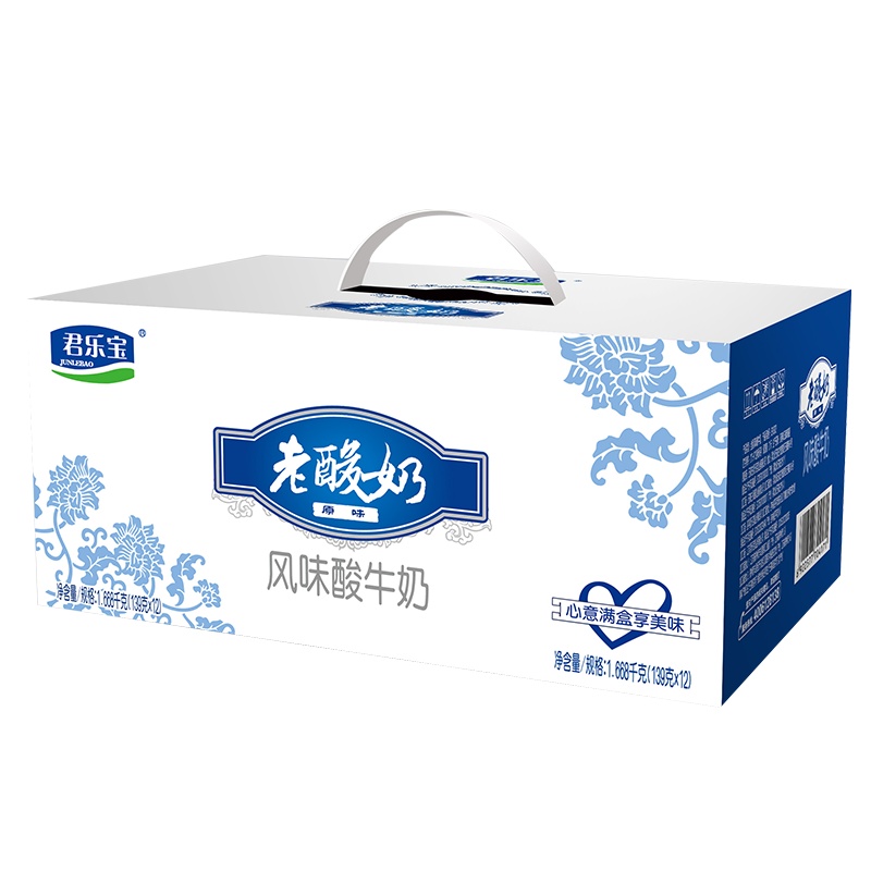 君乐宝(JUNLEBAO)老酸奶益生菌发酵风味低温冷藏酸奶酸牛奶139g*12杯