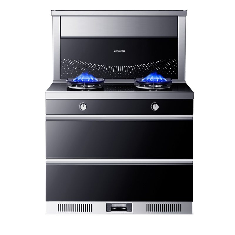 创维(SKYWORTH)集成灶一体灶家用消毒柜一体下排式侧吸油烟机环保灶烟灶天然气灶JJZT-J03B