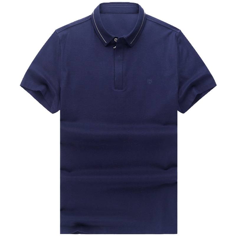 布先生新款全棉珠地短袖T恤 纯色翻领商务polo衫男 AF10027