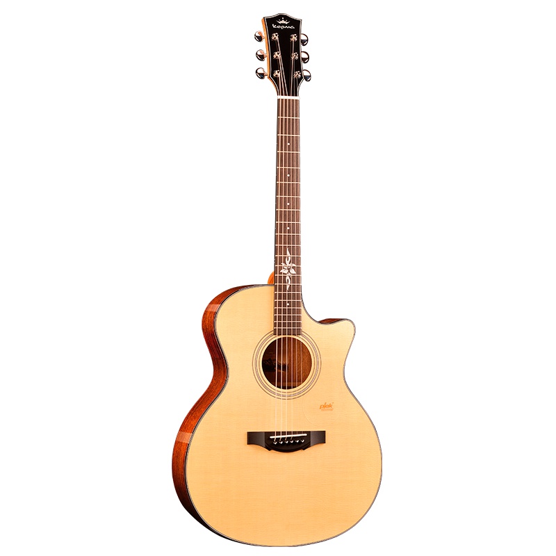 KEPMA卡普马F1系列卡马卡农云杉单板演奏级加振电箱吉他 原木色41英寸