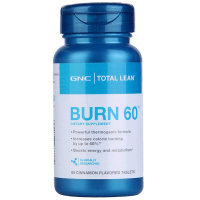 [健康燃脂]GNC 健安喜 Burn60瓜拉纳复合片 60片/瓶 美国进口 膳食营养补充剂