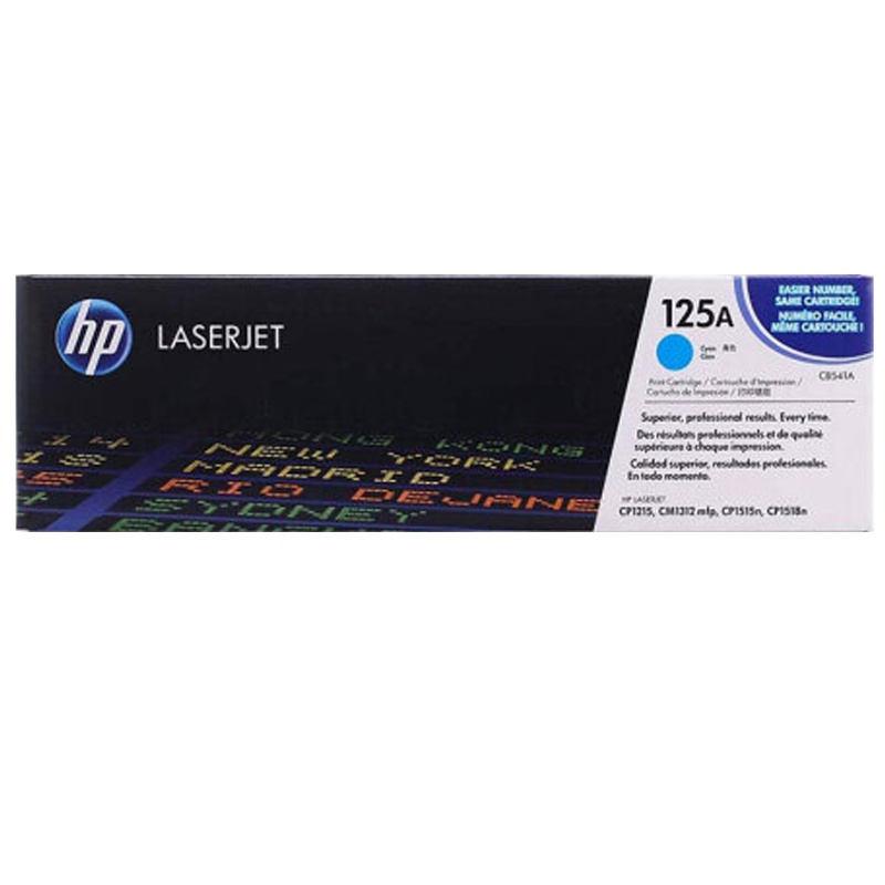 惠普CB541A打印机墨粉硒鼓1,400页青色（适用CP1215/1515n/1518ni打印机/CM1312）(支)