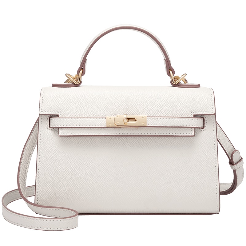 高尔夫GOLF牛皮女包大容量单肩包女复古手提包优雅高颜值凯莉包女