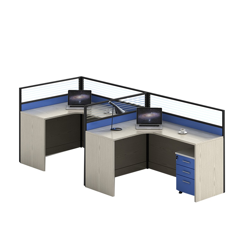[晋美升]屏风办公桌4人位简约办工作家具组合职员办公室电脑桌椅隔断卡座