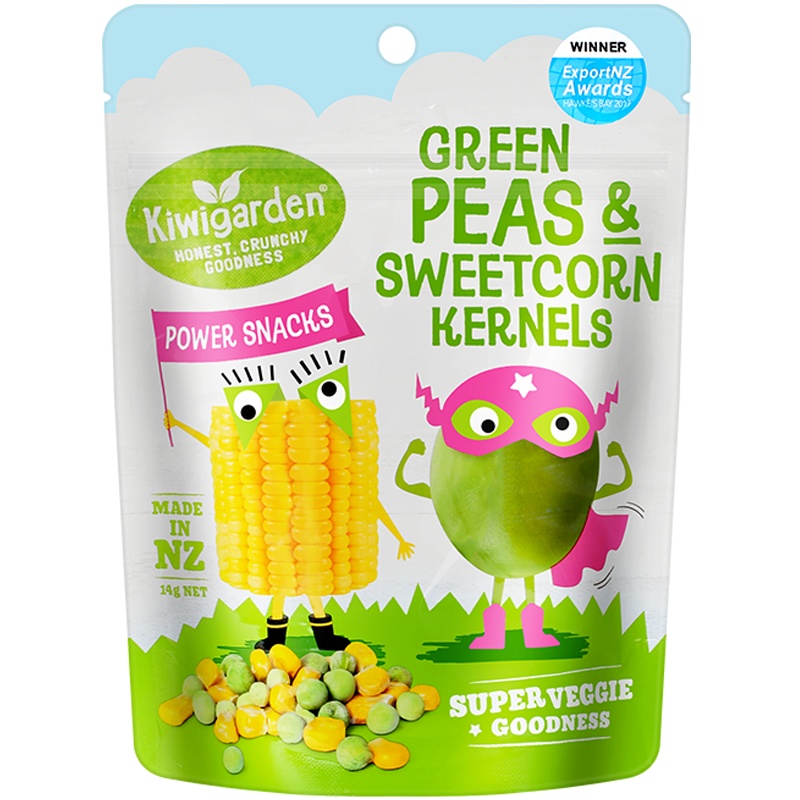 Kiwigarden 冻干果蔬脆(豌豆甜玉米)14g*3 孕婴童糕点类 点心