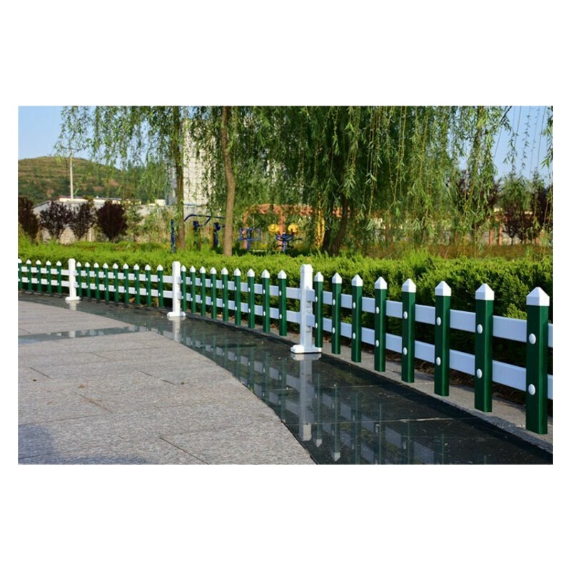 漂牌 PVC护栏塑钢围栏草坪花园庭院栏杆 PVC栅栏 高60cm 直埋式 1米