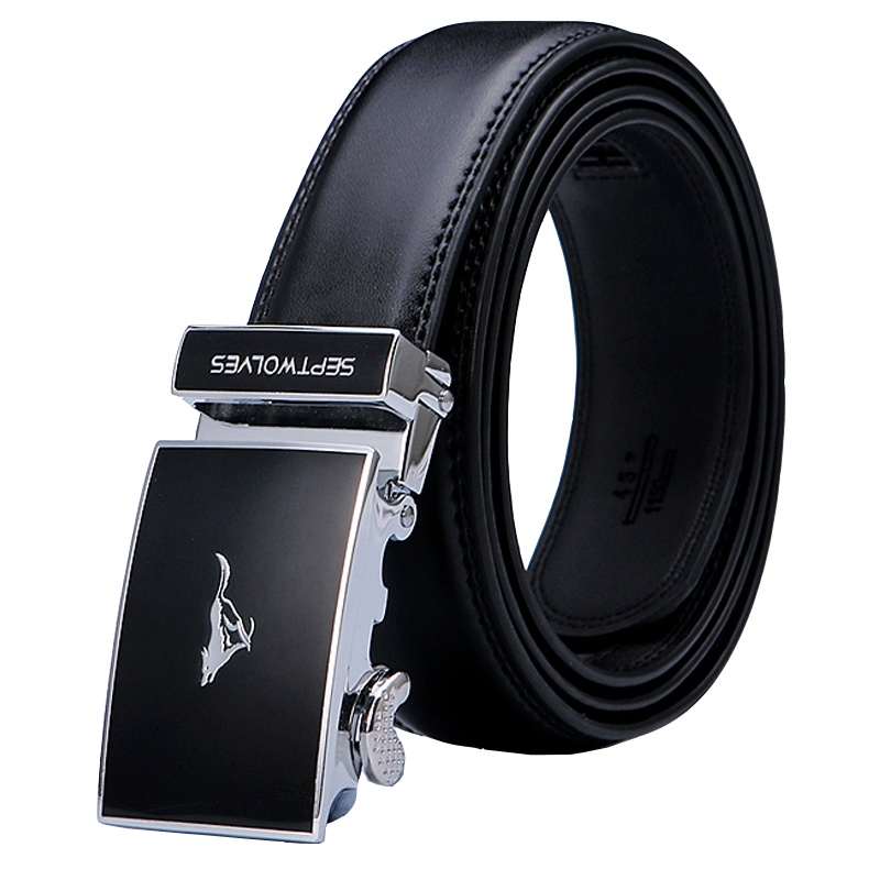七匹狼(SEPTWOLVES) 男士皮带 腰带男式自动扣裤带 正装商务腰带 韩版皮带