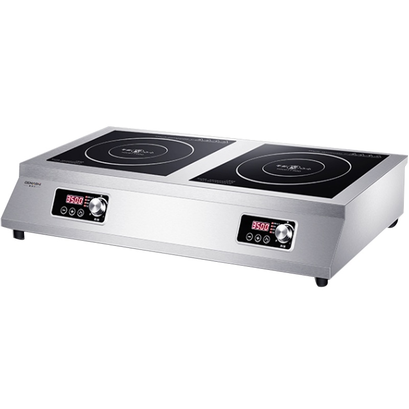 德玛仕 DEMASHI 商用电磁炉 3500W大功率电磁炉双头双灶电池炉 台式多眼多头煲仔炉 双平面IH-TT-70P2