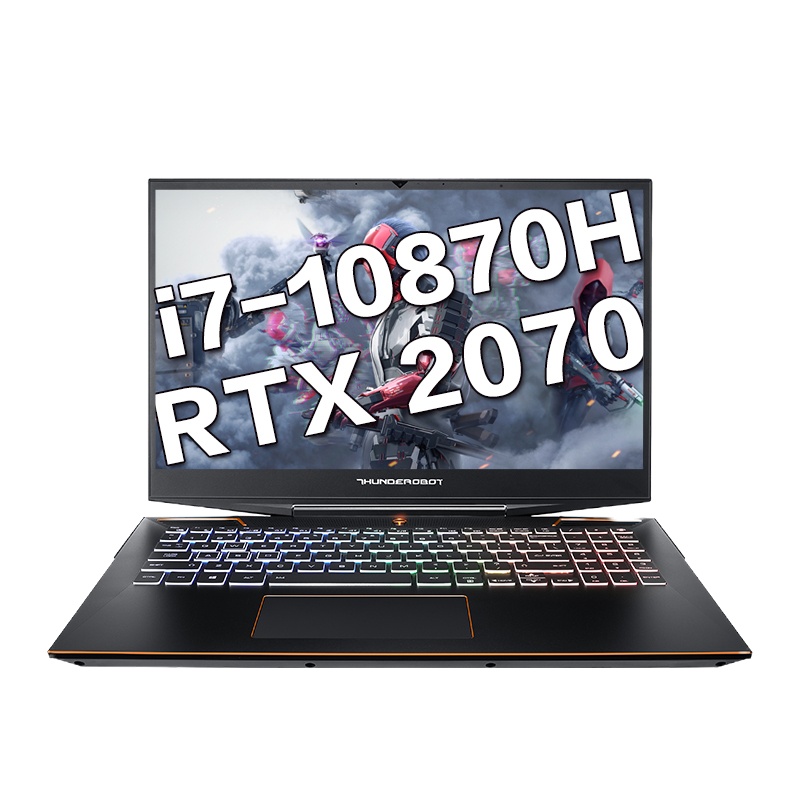 雷神(THUNDEROBOT)911Pro 15.6英寸电竞轻薄发烧游戏本设计笔记本电脑(十代八核i7-10870H 16G RTX2070 8G 512G固态 240Hz电竞屏)