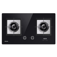 艾美特燃气灶智能定时4.5kw高能大火液化气双眼灶台式嵌入式台嵌两用双灶煤气灶钢化玻璃燃气灶 一级能效(液化气)H2DY