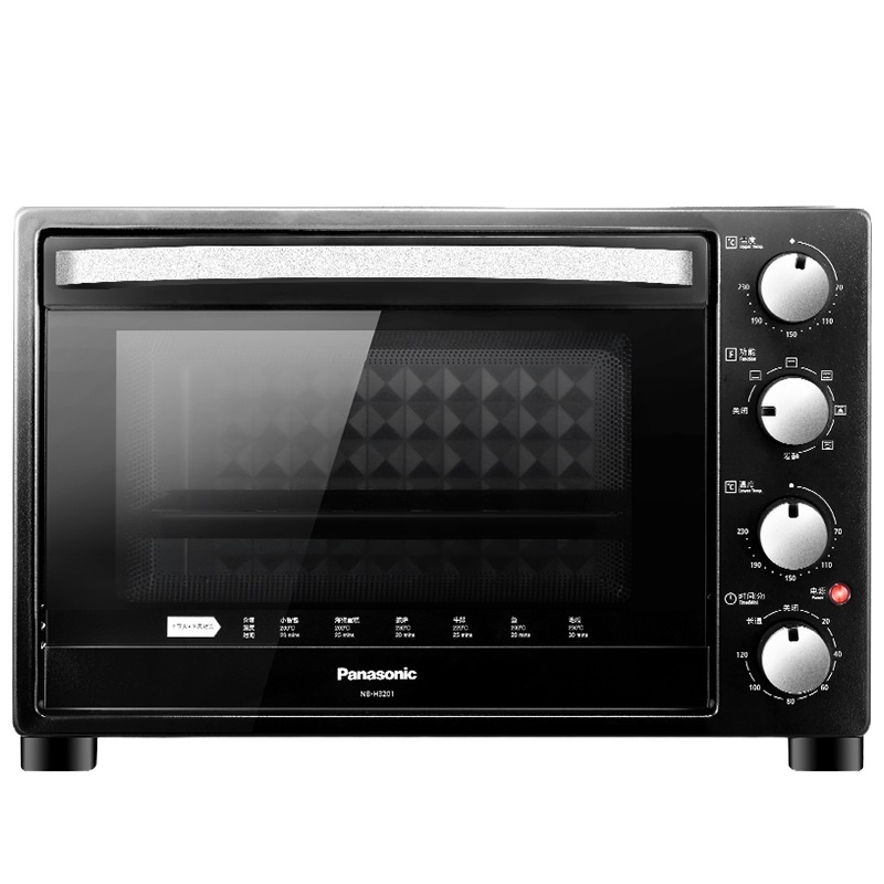 松下(Panasonic)NB-H3201电烤箱 家用专业烘焙电烤箱 上下火独立精确控温 32升