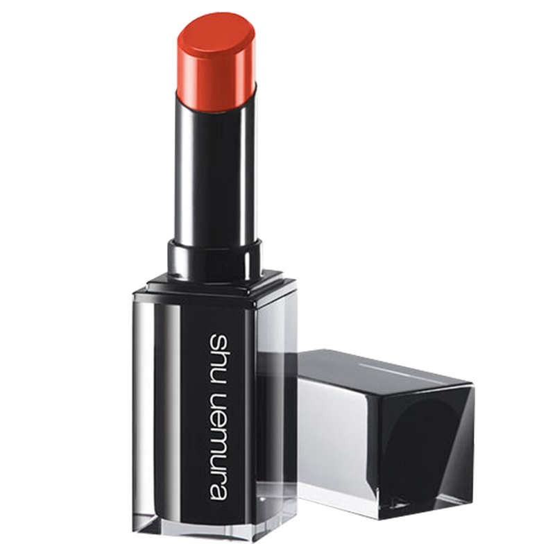 [专柜正品 顺丰速运]植村秀(SHU UEMURA)口红唇膏小黑方 糖番茄色 OR590-无色限唇膏