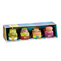 比乐B.Toys回力车玩具车套装男孩软胶发条车惯性小汽车儿童玩具