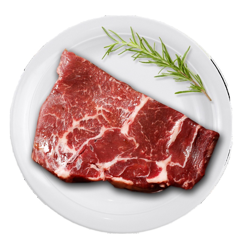 大庄园 黑金牛品 黑安格斯雪花牛上脑 600g(200g*3份) 原肉整切牛排 进口谷饲牛180天 生鲜牛肉