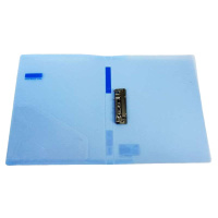 得力 DY 5304 A5透明书写板夹(蓝) 10个装