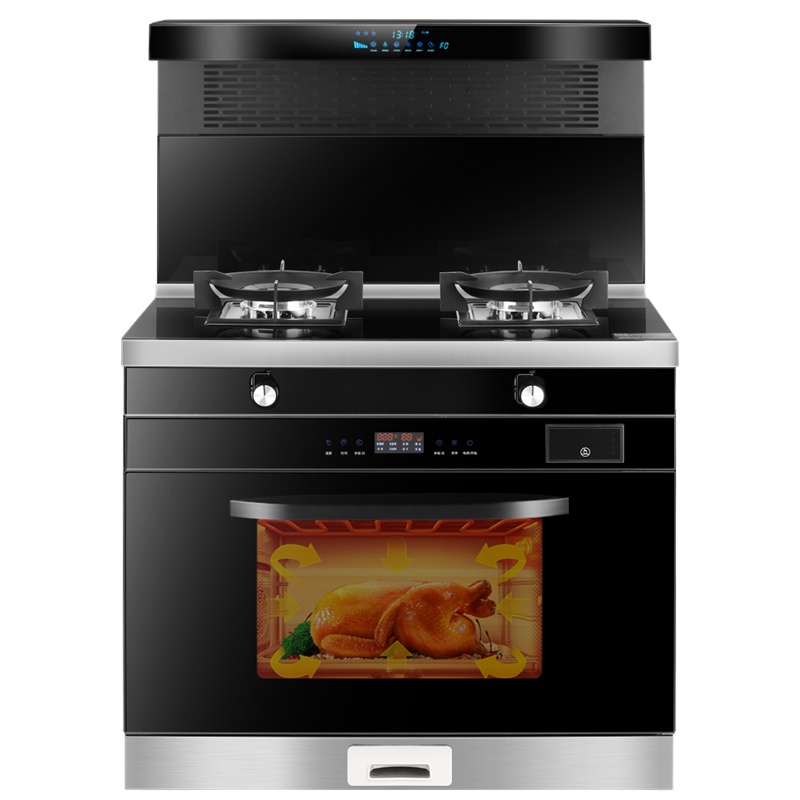 速热奇SRQ-9322集成灶一体厨房环保灶一体灶台侧吸式抽油烟机燃气灶蒸烤消气电俩用左电右气套装人体感应液化气