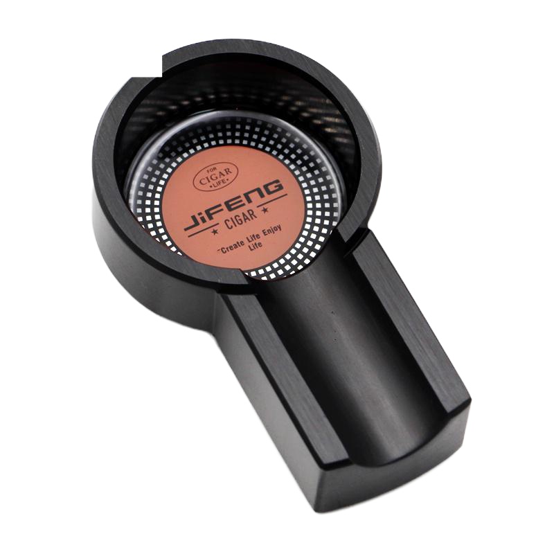 封后(FENGHOU)封后季风jifeng便携金属雪茄烟灰缸 时尚迷你mini雪茄烟灰缸 小 金色摆件