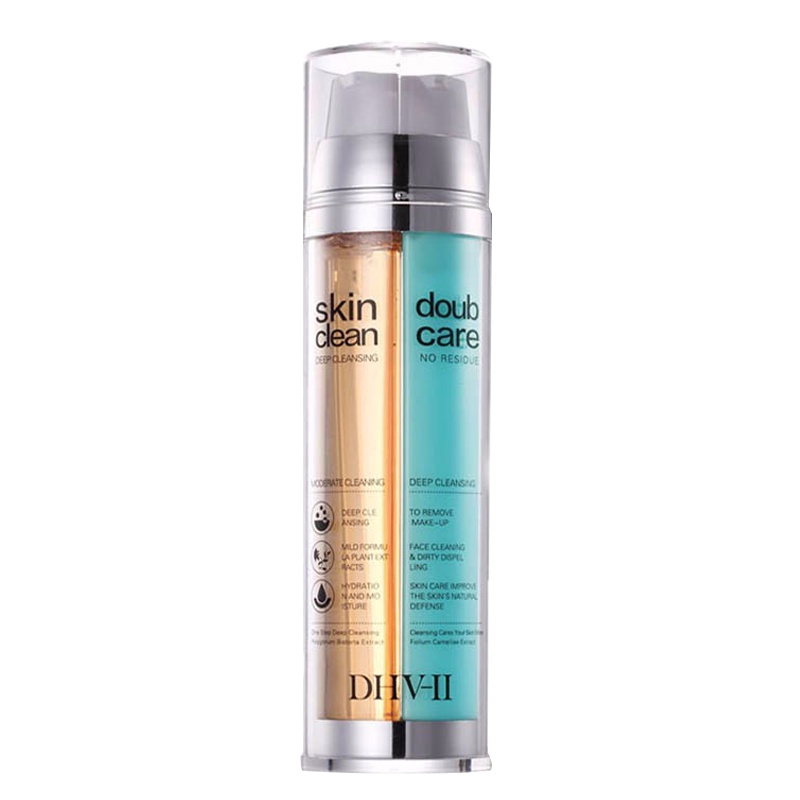 DHV-II光彩净肤早晚洁面凝露洗面奶深层清洁毛孔男女通用双管洁面乳50ml*2