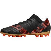 【自营】adidas阿迪达斯男子足球鞋NEMEZIZ梅西AG短钉球鞋CP8994 CP89941号黑色+红荧光