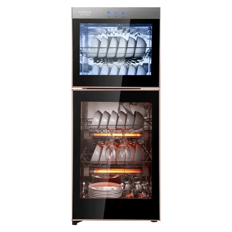 康佳(KONKA)ZTP138K4 消毒柜消毒机 消毒碗柜 厨房商用立式消毒柜家用 臭氧高温 二星级大容量 100L双门