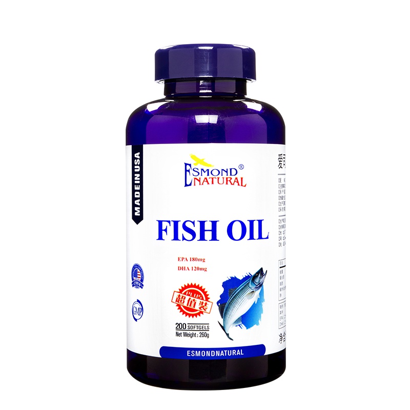爱司盟(Esmond) 美国原装进口 深海鱼油软胶囊300粒/瓶 可搭卵磷脂 膳食营养补充260g