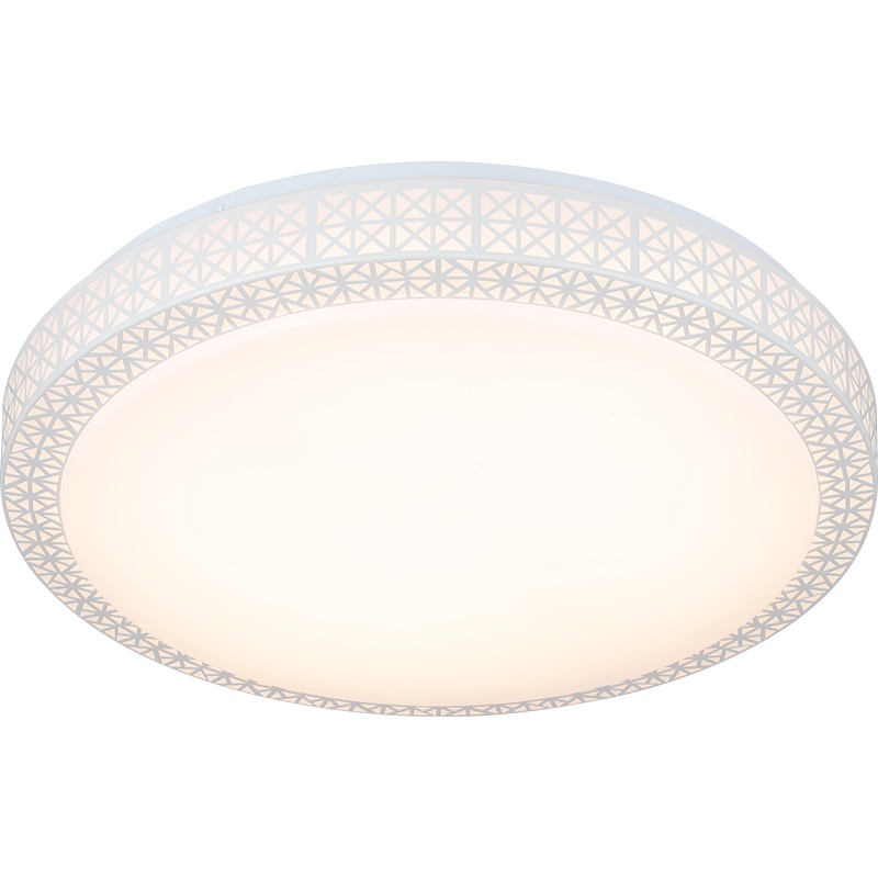 雷士照明(NVC)LED吸顶灯 客厅卧室书房灯 圆形简约现代温馨亚克力灯具 24W 分段调光 照射面积10-20?