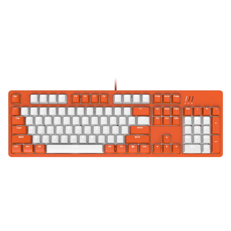 斗鱼(DOUYU.COM)DKM150双拼机械键盘电竞游戏键盘笔记本电脑打字电竞游戏吃鸡可拆卸面盖 黑轴白黑 永劫无间