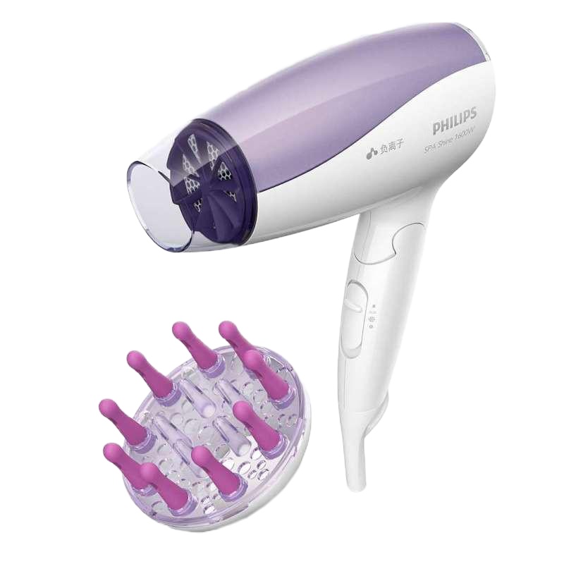 飞利浦吹风机 BHC113/05 家用负离子电吹风 大功率可折叠 恒温护多档节