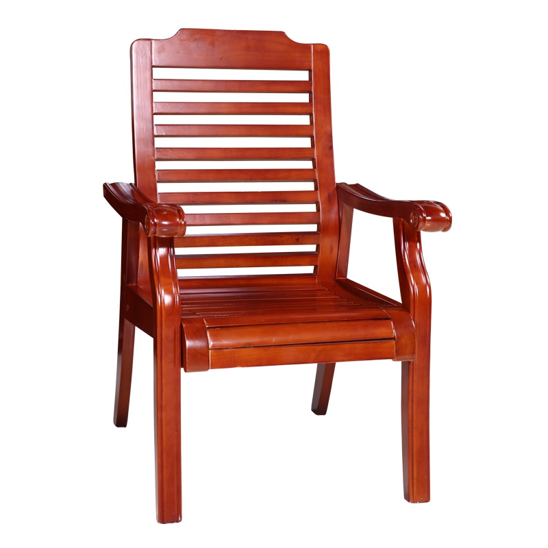 [红心家居]实木椅子办公实木椅子会议椅办公椅带扶手会议室培训椅