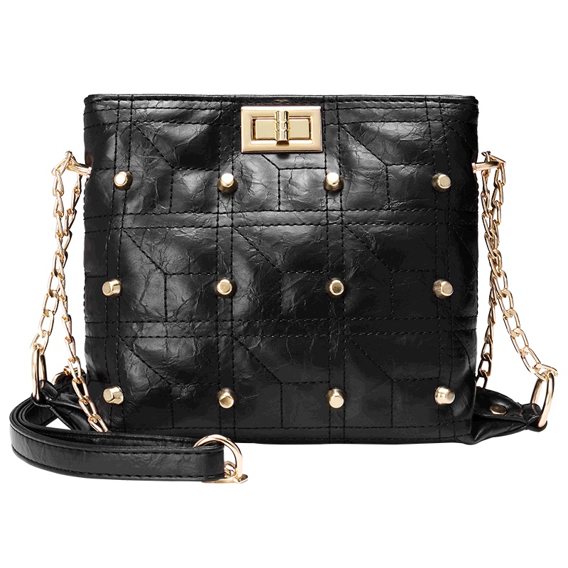 Texwood 单肩包女时尚百搭女款包包女包小清新菱格斜挎包