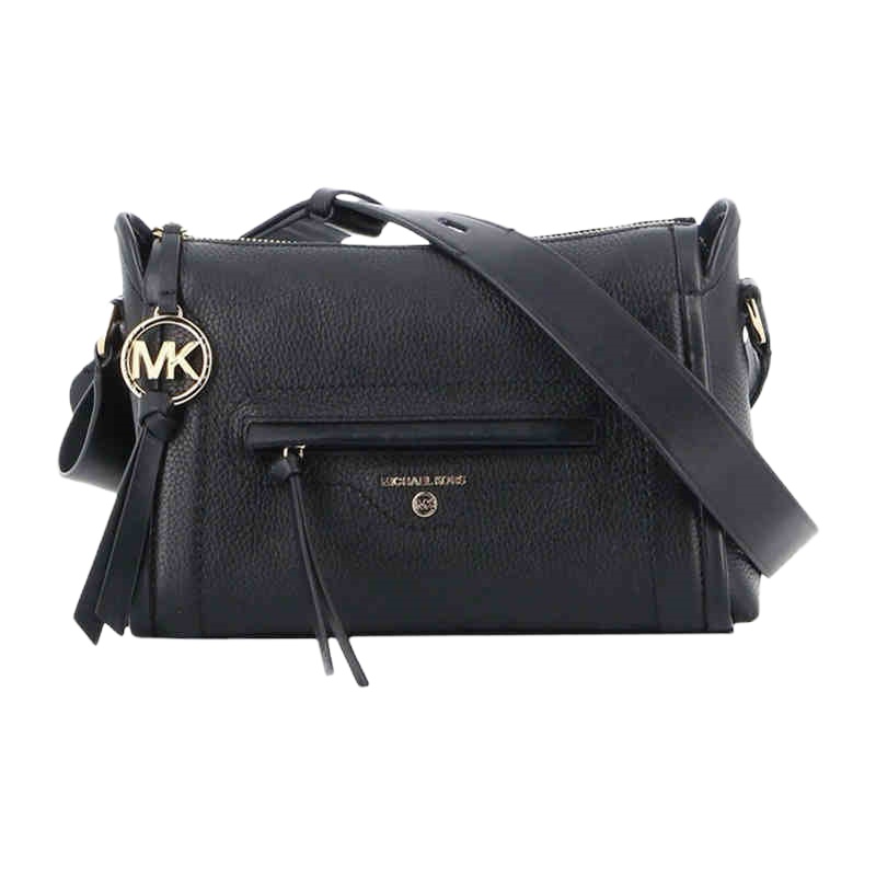 迈克·科尔斯 MICHAEL KORS 20秋冬 MK女包 大号皮革单肩斜挎包 32S0GCCC7L BLACK 黑色