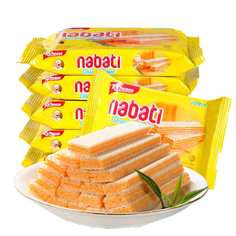 印尼进口丽芝士威化饼干58g*10袋多口味可选