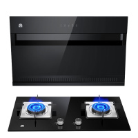 容声(RONGSHENG)烟灶套餐侧吸式套装20立方大吸力油烟机4.5KW猛火燃气灶组合RSP334R+QP05A天然气