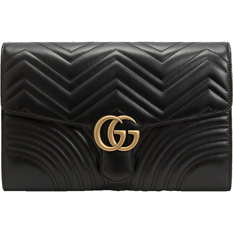 GUCCI 古驰 GG Marmont系列女士牛皮手拿包晚宴包 498079 DTDIT