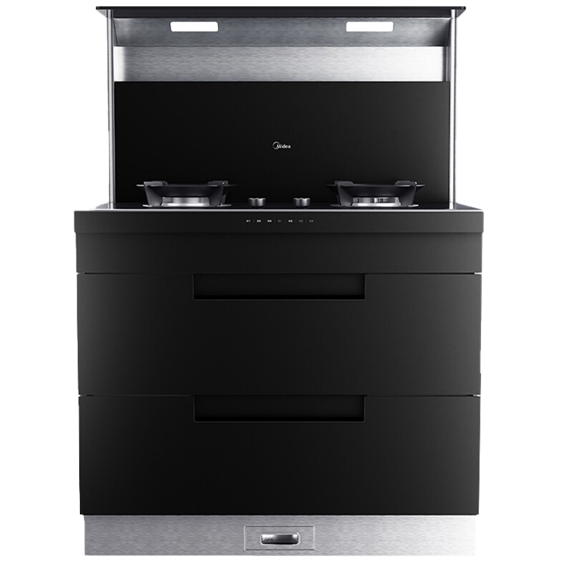 美的(Midea)集成灶JJZT-90D11-G 抽油烟机燃气灶消毒柜套装 厨房环保灶一体灶台天然气