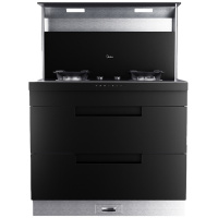 美的(Midea)集成灶JJZT-90D11-G 抽油烟机燃气灶消毒柜套装 厨房环保灶一体灶台天然气
