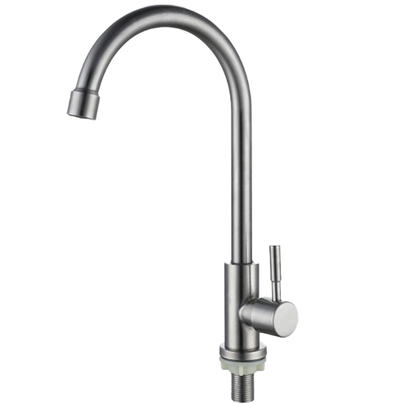 厨房铜水龙头冷热水洗菜盆水龙头单冷水家用水槽_304不锈钢碗池