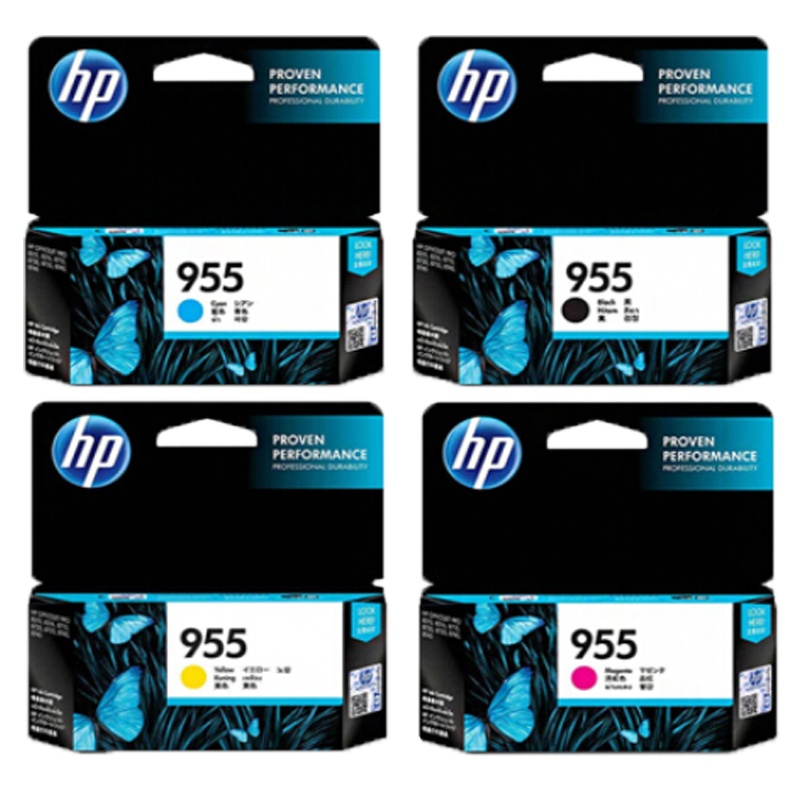 惠普(HP) 955 小容量墨盒 L0S60AA黑色/L0S51AA青色/L0S54AA红色/L0S57AA黄色