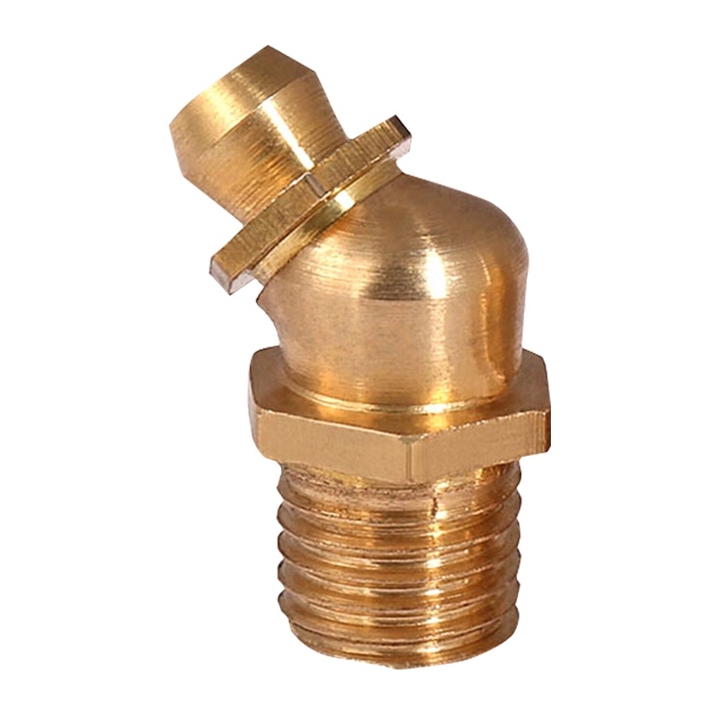 国标铜黄油嘴 45° M10*1 (1个)50个起发