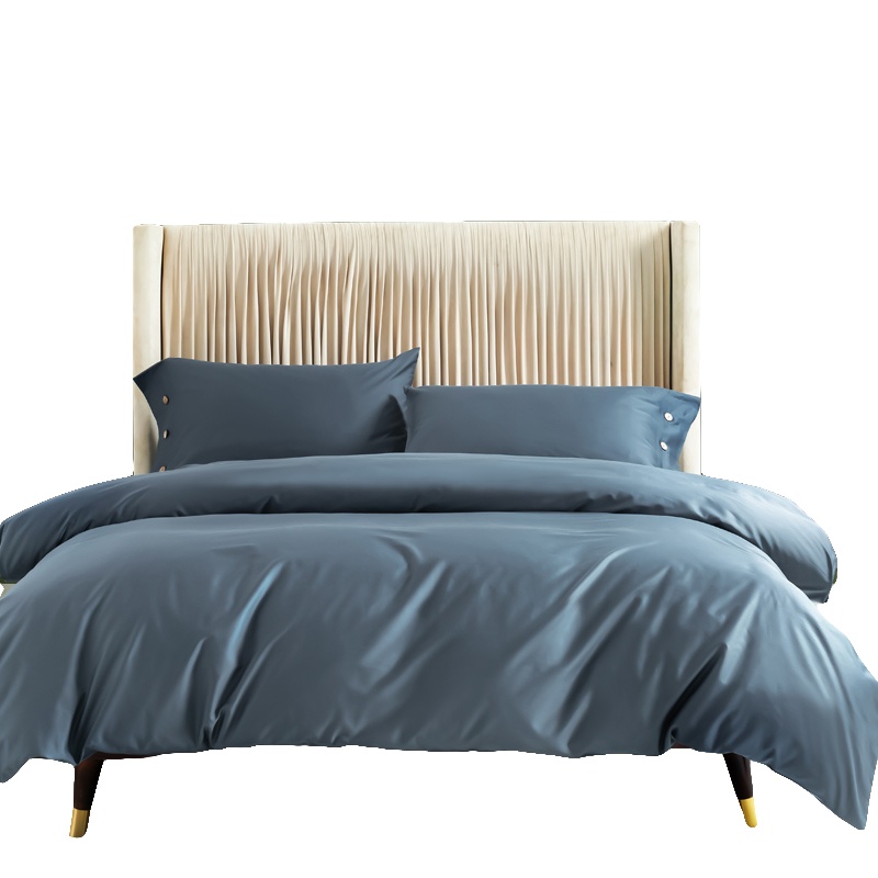 南极人(NanJiren) 60支澳棉纯色四件套全棉60s长绒棉亲肤床单被套纯棉酒店轻奢1.8m床上用品