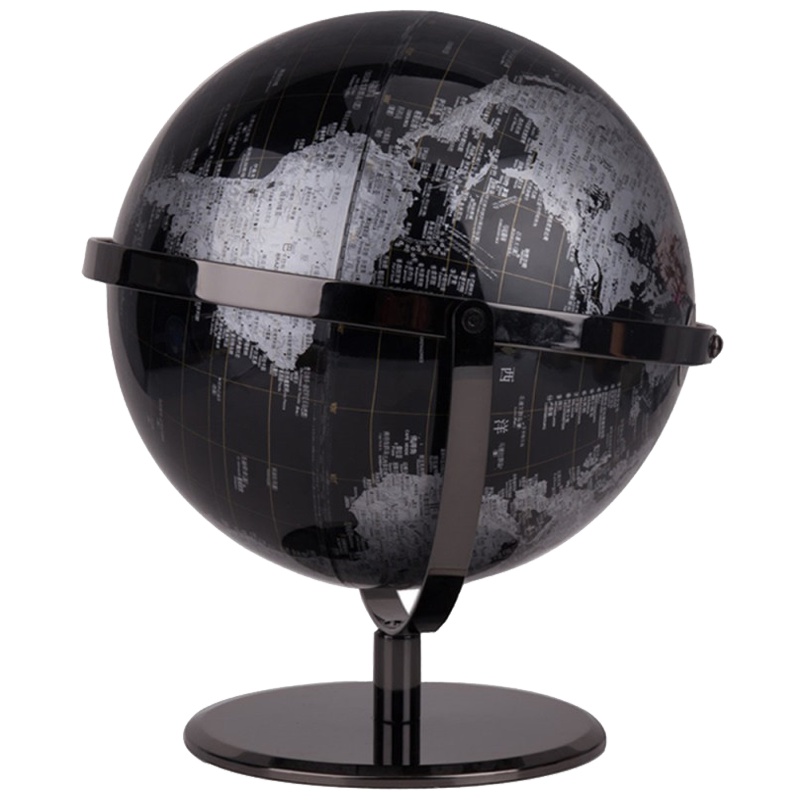 得力(deli)2163世界地球仪 30cm金属底座地球仪 居家摆设 教学地球仪 中文高清教学仪器