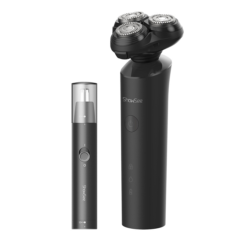 小适(Showsee)电动剃须刀 精致理容套装旅行便携(电动剃须刀+鼻毛修剪器)